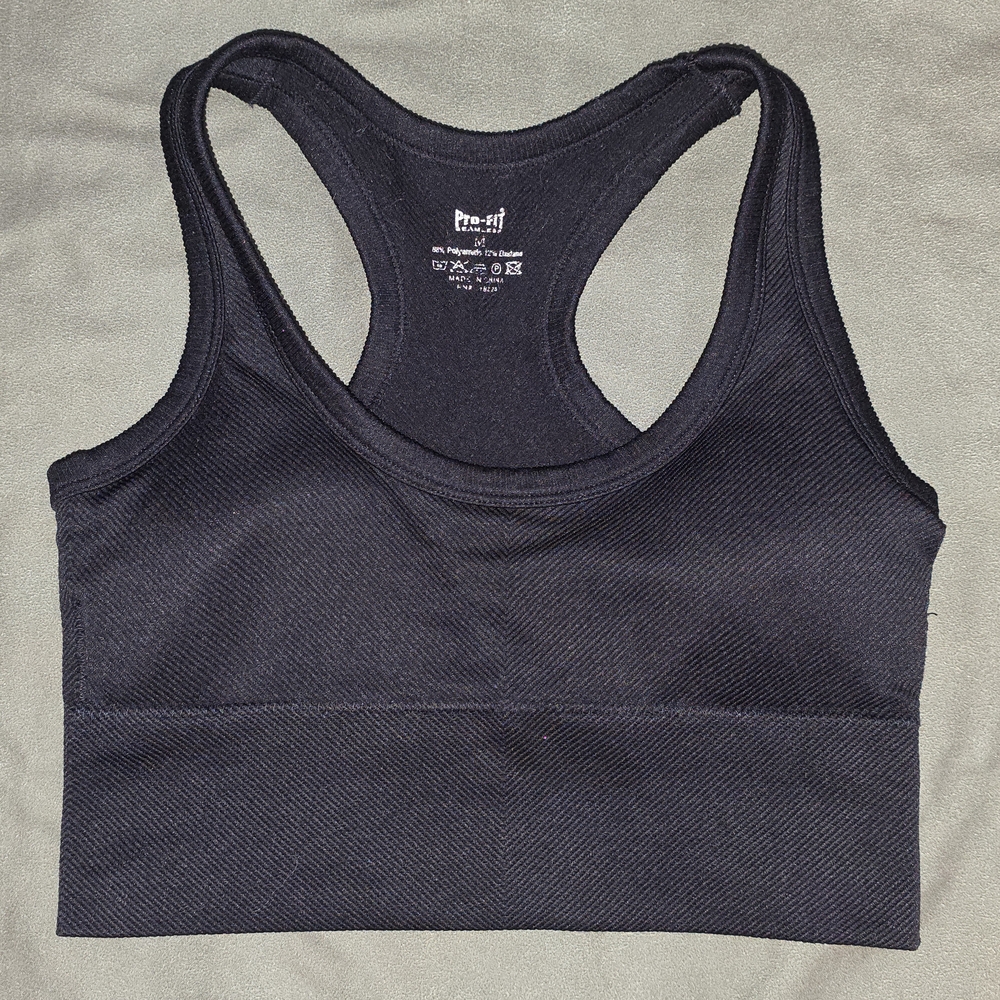 Pro-Fit Women's Black Racerback Sports Bra